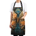 thumbnail image 2 of JSTEL Butterfly Gothic Apron with 2 Pockets for Women Men Adjustable Garden Bib, 2 of 5