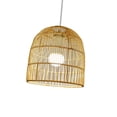 thumbnail image 1 of Pantalla de luz colgante de ratán Perfecl 25cmx26cm Estilo rural Rústico Decorativo, 1 of 8