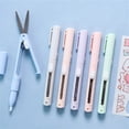 thumbnail image 6 of Dual-Tip Craft Knife and Mini Scissors Tool, Creative Portable Art Utility Cutter for Scrapbooking and Hand Account, Multipurpose Paper Cutting Tool A#015 Beige, 6 of 6