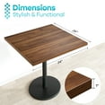 thumbnail image 6 of Kaboon 23.81x23.81 inch Square Table Top, Pack of 2, Dark Walnut, 6 of 6