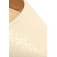 thumbnail image 6 of Schutz Lou Sugar White Snake Embossed Slip On Pointed Toe Stiletto Heel Pumps (Sugar White, 6.5), 6 of 6