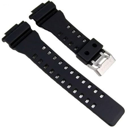 Replacement Rubber Resin Black, Fits Casio GA-100 Watch Band