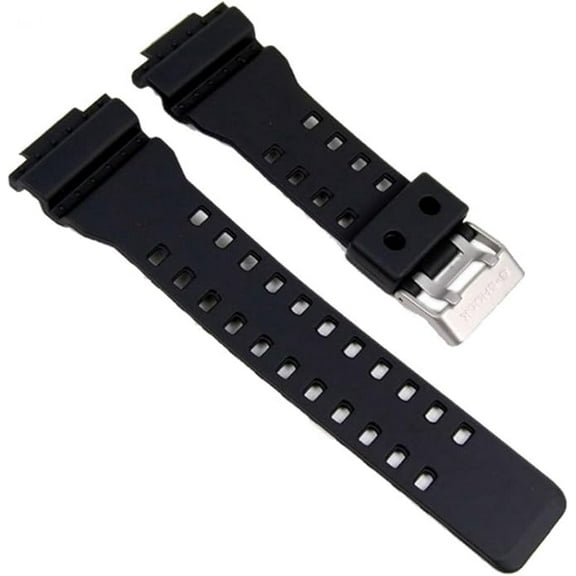 Replacement Rubber Resin Black, Fits Casio GA-100 Watch Band