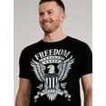 thumbnail image 4 of Men’s and Big Men's 4th of July USA Freedom Eagle Americana Graphic Tee Shirt by Way to Celebrate, Sizes XS-3XL, 4 of 5