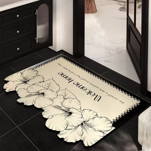 Lunxisen 2 Pcs Bath Mat Super Soft Absorbent Quick Dry Memory Foam Bathroom Rugs, Machine Washable Non Slip Floor Carpet for Tub Shower Single Sink(60*40cm)