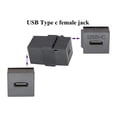 thumbnail image 2 of USB 3.1 Tipo C Keystone A Jack Acoplador Inserta Puerto Enchufe (), 2 of 6