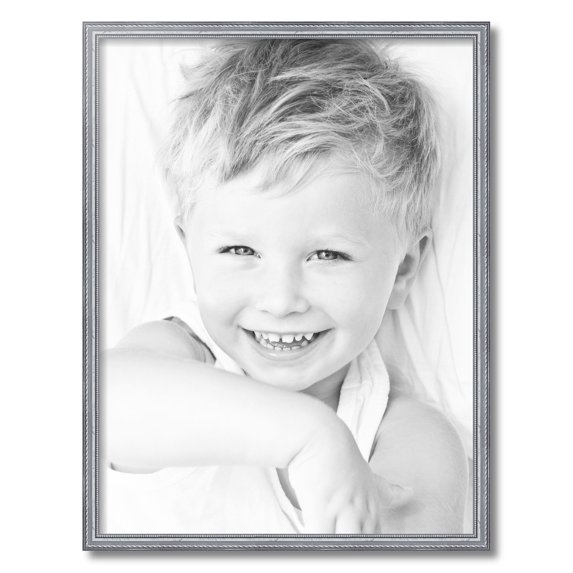 ArtToFrames 22x29 inch Silver Picture Frame, Silver Wood Poster Frame (4319)