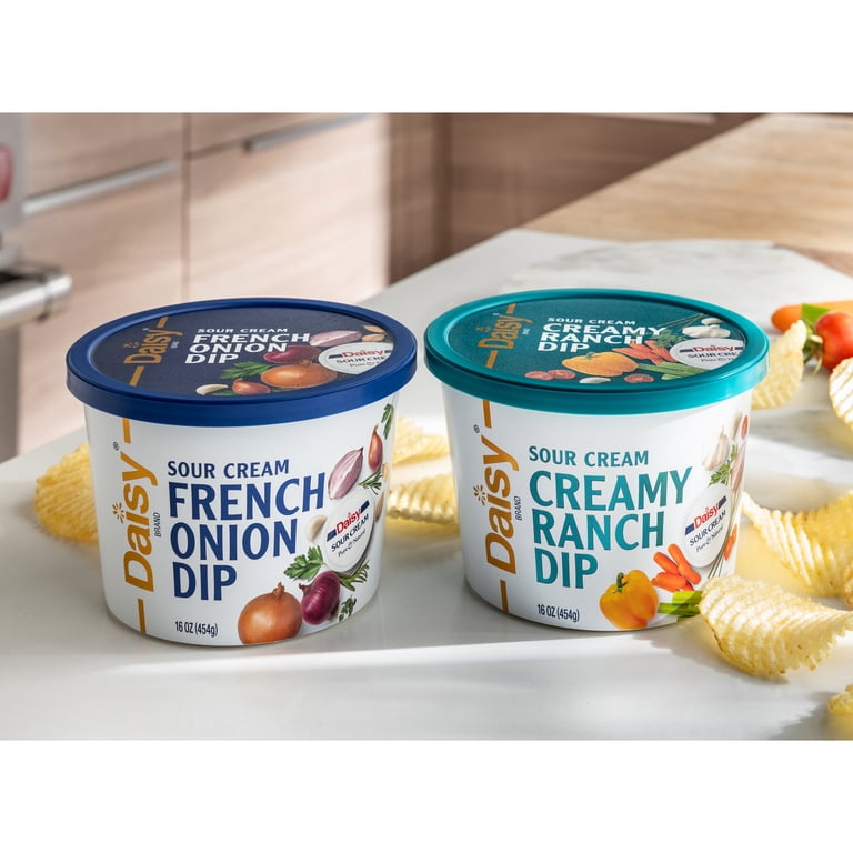 Daisy Sour Cream Creamy Ranch Dip 16 oz Tub, Made with Cultured