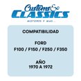 thumbnail image 2 of CUSTOMS & CLASSICS Cuartos delanteros ámbar compatibles Ford F100 F150 70 a 72, 2 of 5