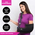 thumbnail image 6 of SPRINGBOK Arm Sling Shoulder Injury Immobilizer, Men & Women (1Pc, Black) for Pain Relief, Rotator Cuff, Sublexion, Surgery, Dislocated, Pain Relief, fit Left or Right-(XL), 6 of 6
