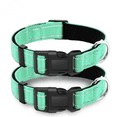 thumbnail image 4 of Dog Collar,Soft Neoprene Padded Breathable Nylon Pet Collar Adjustable for Medium Dogs,Teal,M, 4 of 4