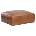 thumbnail image 1 of Sunpan Watson 40.25" Modern Leather Modular Ottoman in Brown, 1 of 1