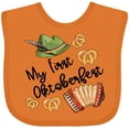 thumbnail image 3 of Inktastic My 1st Oktoberfest Green Hat Accordion and Pretzels Boys or Girls Baby Bib, 3 of 4
