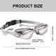 thumbnail image 2 of Gafas de natación para adultos, gafas de natación impermeables de silicona antivaho con tapones para los oídos y clip para la nariz, gris, 2 of 5