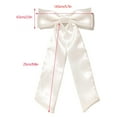 thumbnail image 6 of Ksopiavobs White Bow Hair Clips with Long Tail,2pcs Hair Ribbon Bows for Women Satin Bowknot Hair Barrettes,Big Bows for Girls Accessories,Party Wedding Prom Daily Outfits, 6 of 6