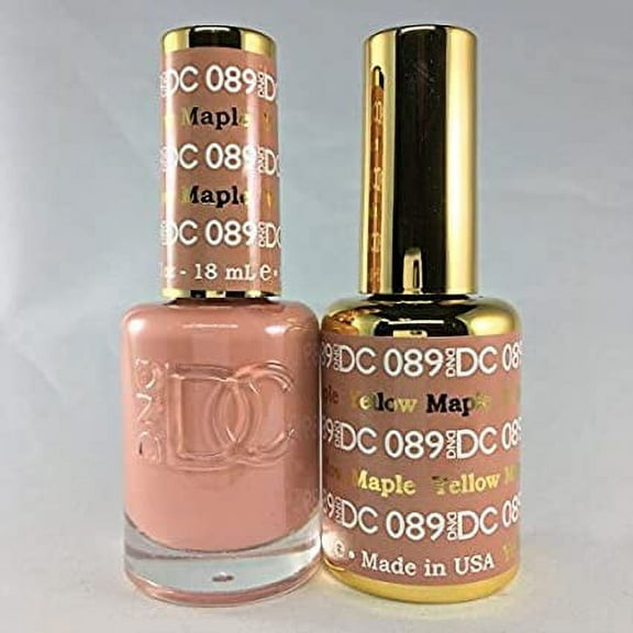 DND - DC Duo Soak off Gel & Matching nail polish - YELLOW MAPLE #DC089