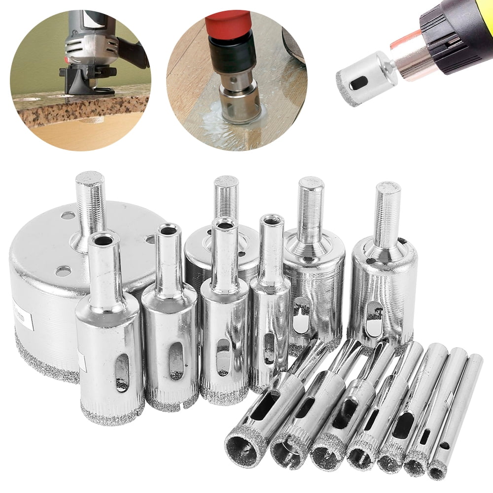 HOTBEST 15Pcs Diamond Hole saw set 