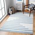 thumbnail image 2 of SAFAVIEH Striped Kilim Talia Striped Area Rug, Ivory/Blue, 6' x 9', 2 of 7