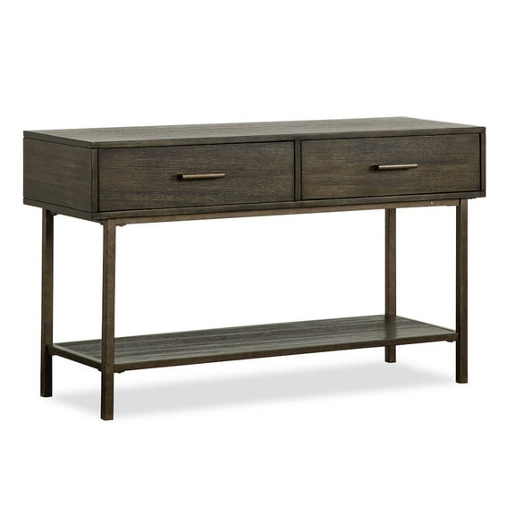 Magnussen Fulton Rectangular Sofa Table in Smoke Anthracite