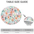 thumbnail image 6 of Pioneer Flower Floral Print Pattern Round Fitted Tablecloth with Elastic Edge,Dining Table Cover Waterproof,Outdoor Round Tablecloth for Camping,Dining,Indoor and Outdoor, 6 of 7