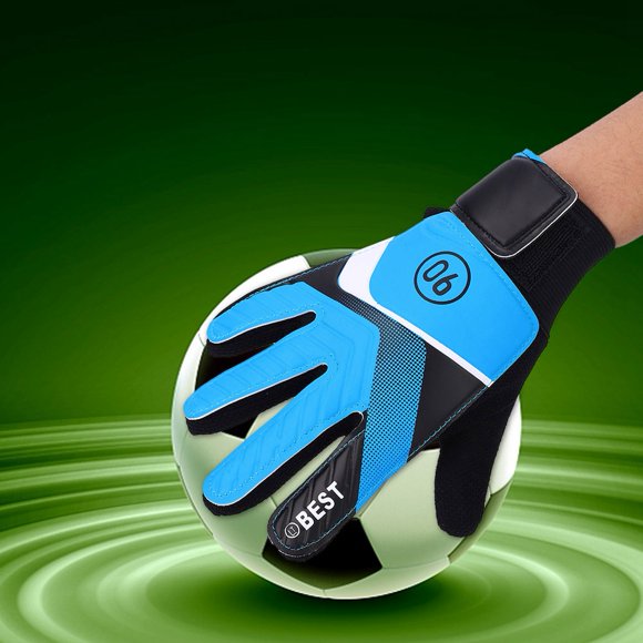 Greensen Gants de Gardien pour Enfants Antidérapants en Latex, Gants de Soccer pour Doigts, Gant de Soccer, Gant de Gardien