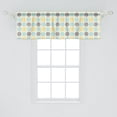 thumbnail image 2 of Ambesonne Moroccan Window Valance, Oriental Art Retro Folk, 54" X 18", Pale Blue Yellow, 2 of 3