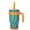 Green, variant on 14oz Insulated Coffee Mug with Handle & Straw - Aesthetic Small Tumbler for Women, Double Wall Stainless Steel Cup, Pastel Vibrant Silicone Boot Sleeve, Splash Proof Lid, Fits Cup Holder Drinking Cup