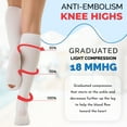 thumbnail image 2 of ITA-MED Anti-Embolism Stockings for Women and Men, Knee-Highs (18 mmHg): H-510, 2 of 7