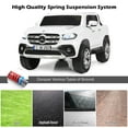 thumbnail image 5 of Costway Licensed Mercedes Benz x Class 12V 2-Seater Kids Ride On Car w/ Trunk White, 5 of 8