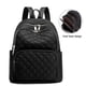 thumbnail image 3 of Mochila para mujer, bolso de moda para mujer, mochila de viaje de nailon, bolso de hombro negro, mochila informal pequeña para mujer, 3 of 6