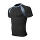 thumbnail image 1 of pstuiky camiseta de hombre, Camisa informal de manga corta con cuello alto y botones para hombre, color liso camisas casuales para hombre xxxl, 1 of 3