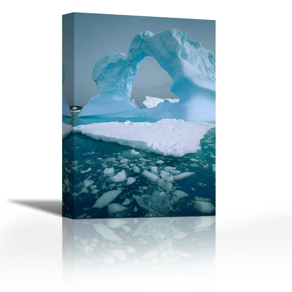 Iceberg with arch, Petermann Island, Antarctic Peninsula, Antarctica ...