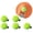 6-Orange, variant on Tennis Trainer with String Portable Training Tool Single Tennis Pracitce Equipment for Beginners Sport Exercise
