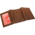 thumbnail image 4 of Deer Men's RFID Blocking Real Leather Bifold Trifold Wallet Trifold, 4 of 8