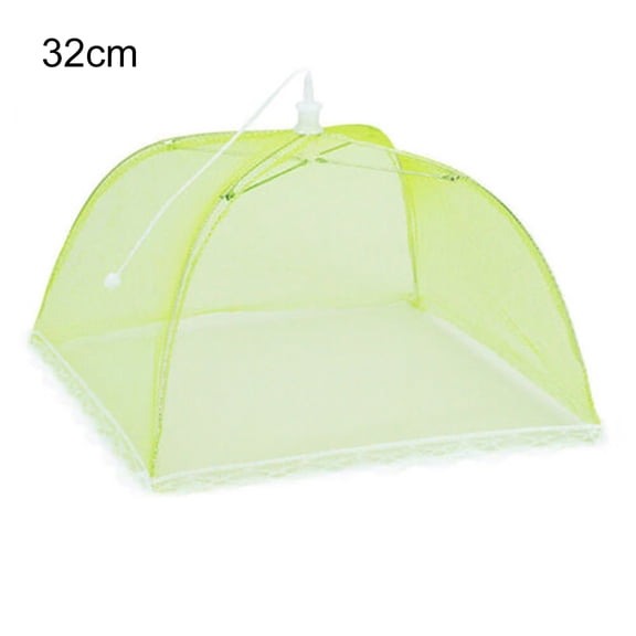 Ayyufe Food Cover; Mesh Food Tent; Dish Cover for Kitchen; Pop-Up Umbrella Screen Tents; Patio Bug Net for Outdoor Camping; Picnics; Parties; BBQ; Collapsible and Reusable; Green
