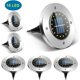 thumbnail image 1 of Paquete de 6 luces LED para jardín con energía solar, 16 luces LED para exteriores, impermeables, IP65, luces para caminos de césped, blanco frío JAMW Sencillez, 1 of 5