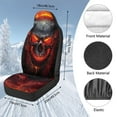 thumbnail image 7 of Uorisanigo Car Seat Covers Front Seats Only Set of 2 Cool Fire Skull High Back Bucket Seat Cover Universal Fit for Cars Trucks and SUVs, Automotive Accessories Decor, 7 of 7