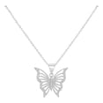 thumbnail image 1 of Collar De Mariposa Con Zirconias Para Mujer De Plata 925 Plateado, 1 of 5