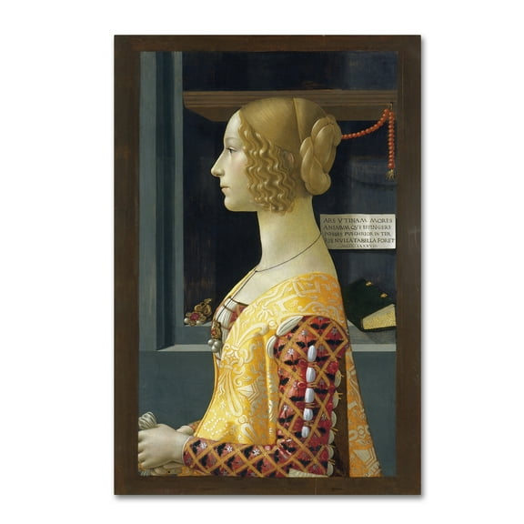 Trademark Fine Art 'Portrait Of Giovanna Tornabuoni' Canvas Art by Domenico Ghirlandaio