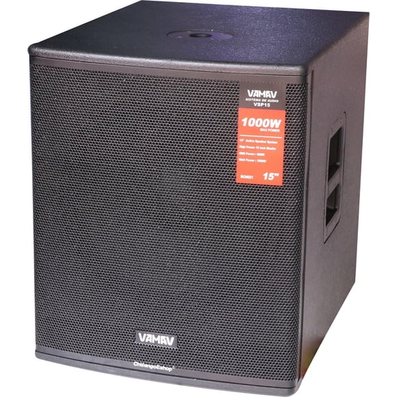 SUBWOOFER ACTIVO 15 PULG ACTIVO VAMAV VSP15 500W RMS MEGALUZ CHVSP15