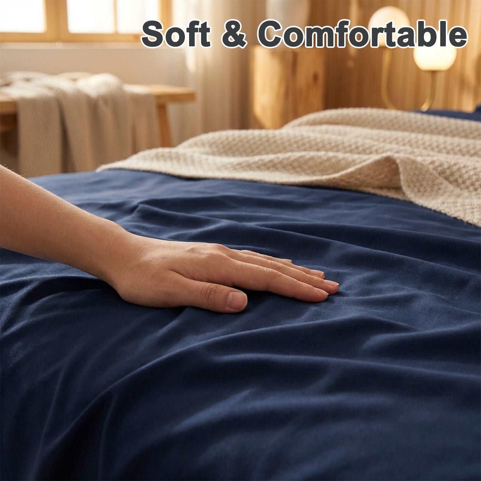 4Pcs Ultra-Soft 85g Sheet and Pillowcase Set, Soft Solid Color, Machine Washable, Suitable For All Seasons, Christmas Comfortable Bedding Set, Available For Single, Double, King, and Queen Beds
