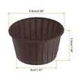 thumbnail image 2 of 100pcs 3.5oz Moldes para Magdalenas de Papel de Tamaño Estándar Envoltorios Antiadherentes Desechables para Bodas Cumpleaños Navidad Postres Café, 2 of 6