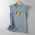 thumbnail image 4 of lcziwo Camisoles Habillées pour Femmes 2024, Débardeurs pour Femmes Été T-Shirts Graphiques à Imprimé Cœur Col Ras du Cou Sans Manches Décontractés Amples Tuniques Blouses, Gris, TTG, 4 of 6
