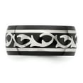 thumbnail image 3 of Edward Mirell Black Ti & Sterling Silver Polished Thorn Ring, 3 of 8