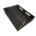 thumbnail image 2 of Transemion Kitchen Bathroom Pantry Kitchen Cupboard Portable Pull Out Cabinet Organizer Dish Rack Essential Storage Item Black 38.5x27.5x9.5cm, 2 of 6