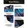 thumbnail image 5 of LOLANTA Girls Sequin Jacket Long Sleeve Kids Bomber Coats with Pockets Spring Fall Outfits, 5 of 6