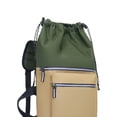 thumbnail image 6 of QSTDGVPW Skateboard Backpack Drawstring Closure Pad Storage Bag Waterproof Longboard Case Dark Green, 6 of 8