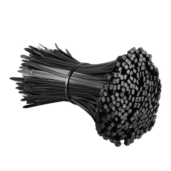 KFFKFF Cable Zip Ties Pack of 1000, 8-Inch Durable Wire Ties with 45LBS Tensile Strength, Versatile Self-Locking Nylon Straps, Resistant to Heat & Cold for Both Indoor and Outdoor Applications