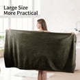 thumbnail image 5 of Beartech 3 Pack Microfiber Bath Towel Set Soft & Quickly Dry Bathroom Towel,Super absorbent Plush Bath Sheet Towel Oversized Towels Hotel Shower Towel-Dark Brown, 5 of 10