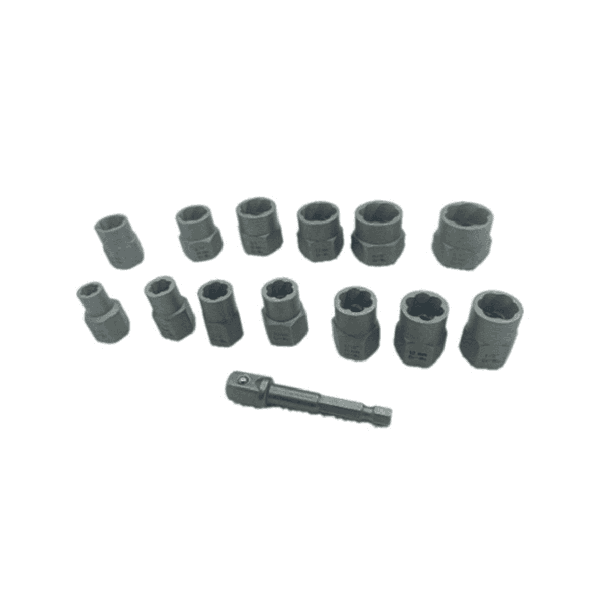 16PCS Twist Lug Nut Socket Set - 1/2 Inch Drive Damaged Nut Lock - View #5